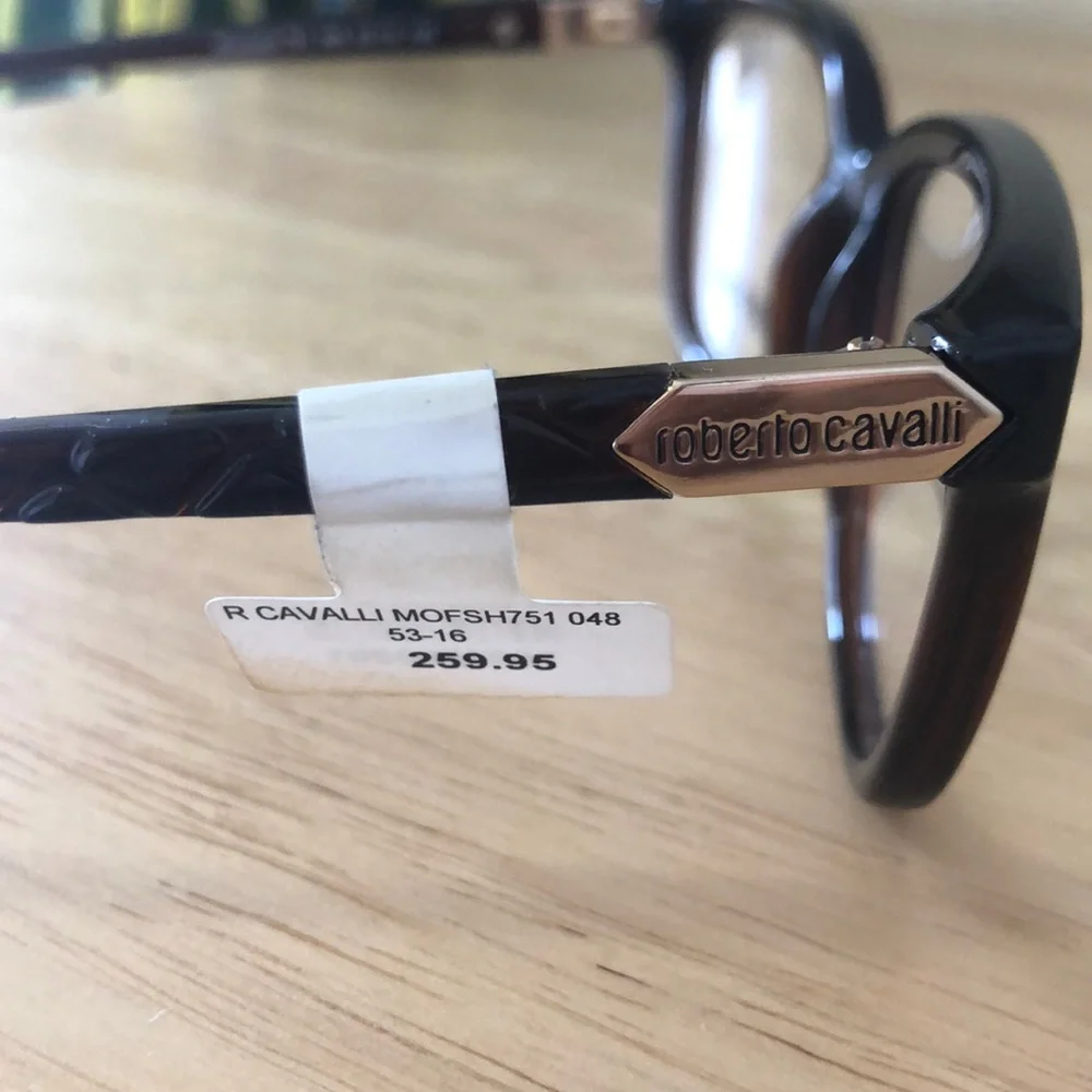 Roberto Cavalli dark brown eyeglasses frames